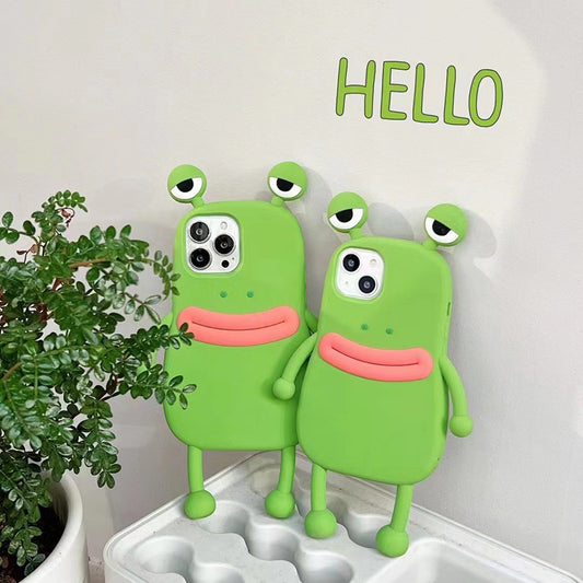 Beautiful Silicone 3D Frog Phone Case