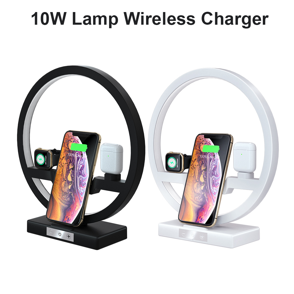 Wireless Charger Stand Table Lamp Touch Switch