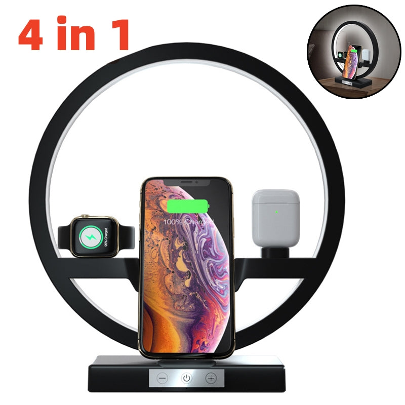 Wireless Charger Stand Table Lamp Touch Switch