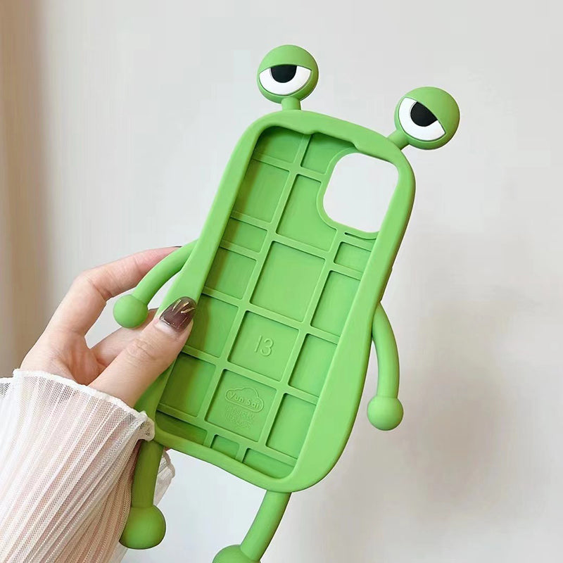 Beautiful Silicone 3D Frog Phone Case