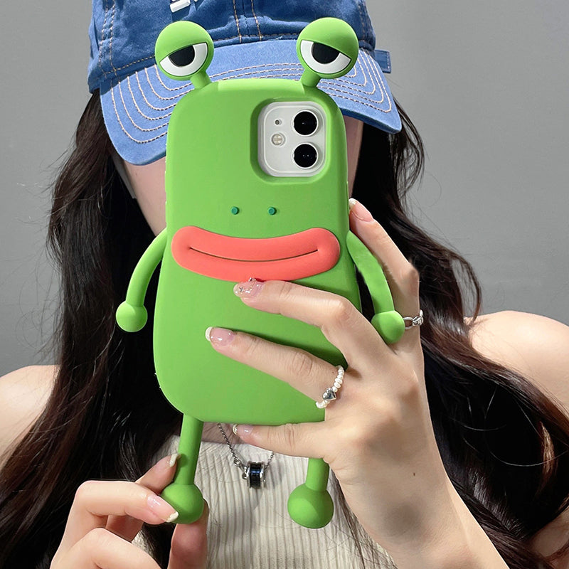 Beautiful Silicone 3D Frog Phone Case