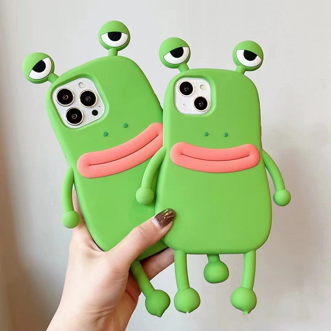 Beautiful Silicone 3D Frog Phone Case