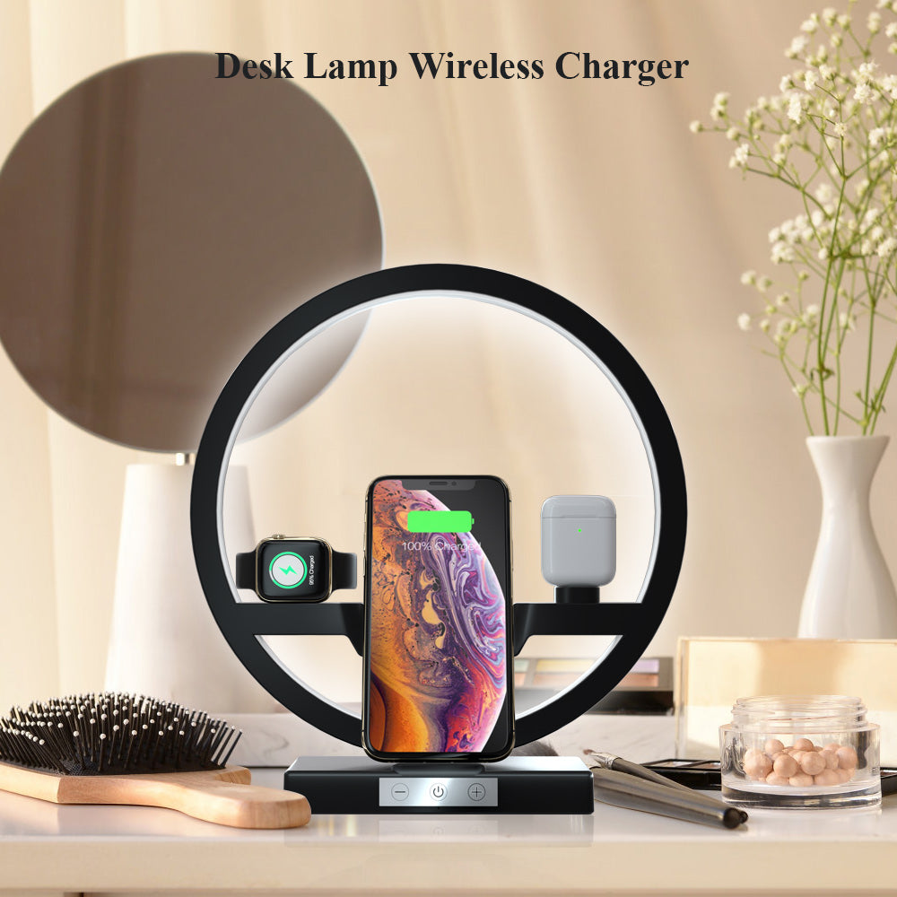 Wireless Charger Stand Table Lamp Touch Switch