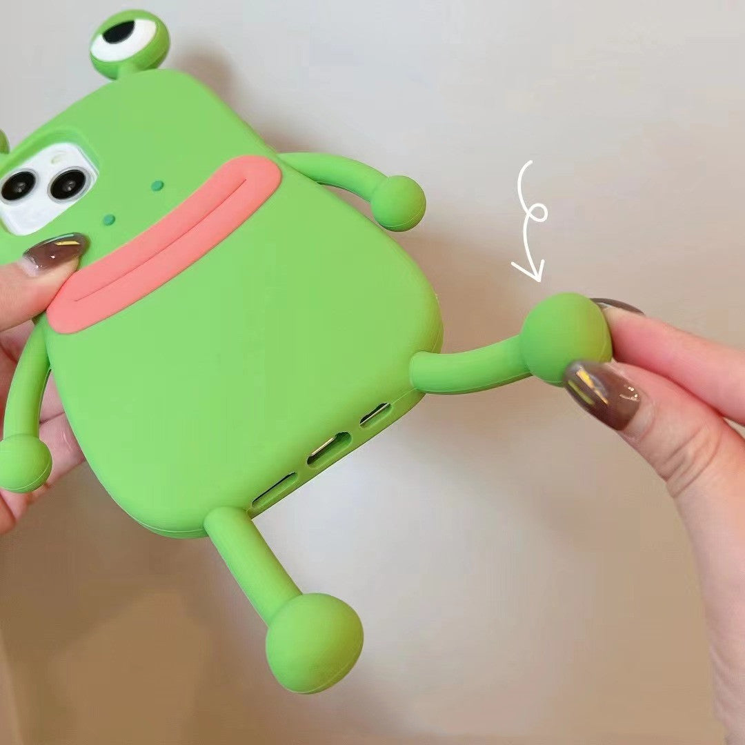 Beautiful Silicone 3D Frog Phone Case