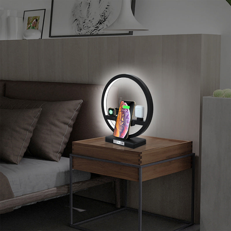 Wireless Charger Stand Table Lamp Touch Switch